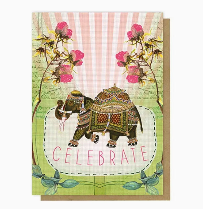 Celebrate Elephant Greeting Card