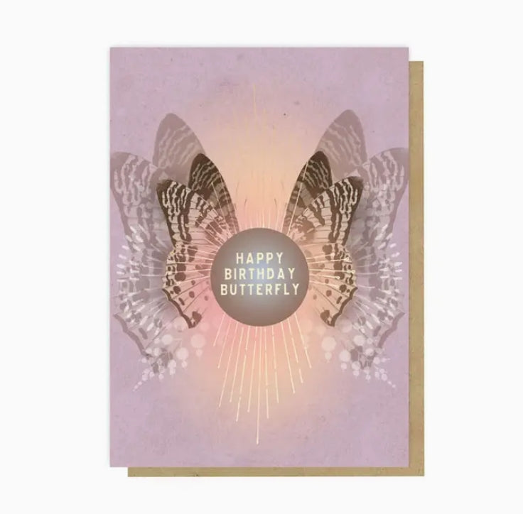 Happy Birthday Butterfly Greeting Card