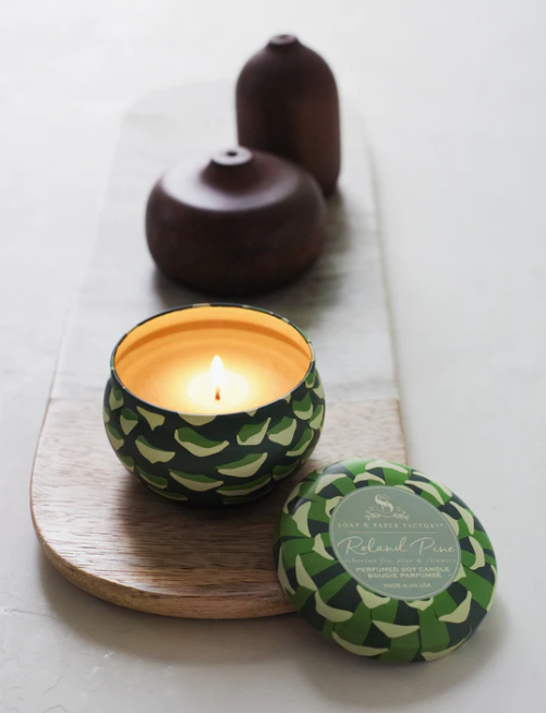 Roland Pine Small Tin Soy Candle