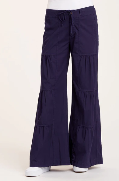 Terraced Wide Pant Navy