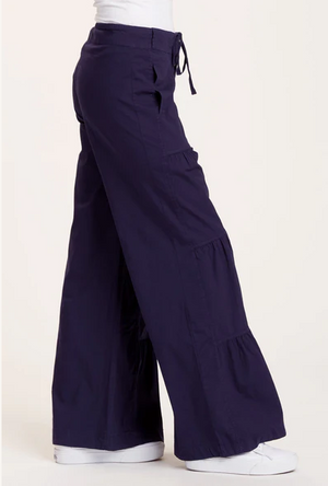 Terraced Wide Pant Navy