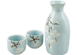 Blue Blossom Sake Set  1:2