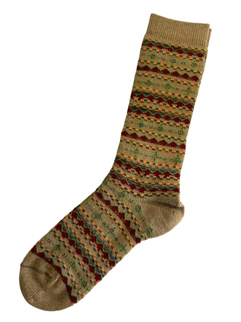 Tribal Stripe Alpaca Socks