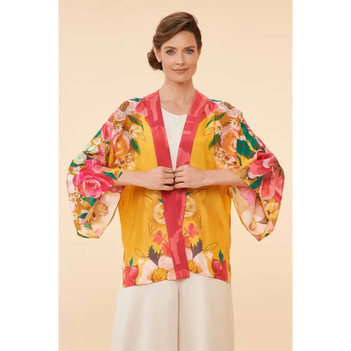 Impressionist Floral Kimono Jacket