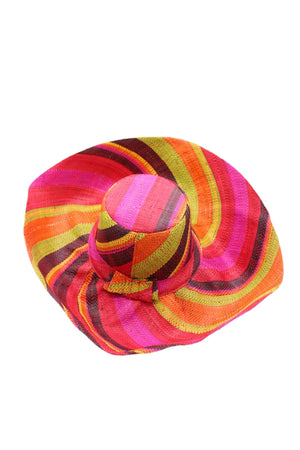 Watermelon Swirl 5" Wide Brim Sun Hat