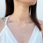 Gold Circle Necklace