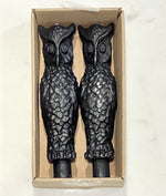 Owl Taper Candle Pair