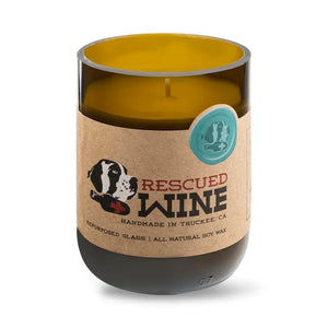 Zinfandel Upcycled Wine Bottle Candle