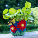 Cosmos Felt Plant Pot