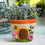 Fungi House Felt Plant Pot