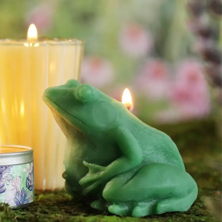 Frog Beeswax Candle