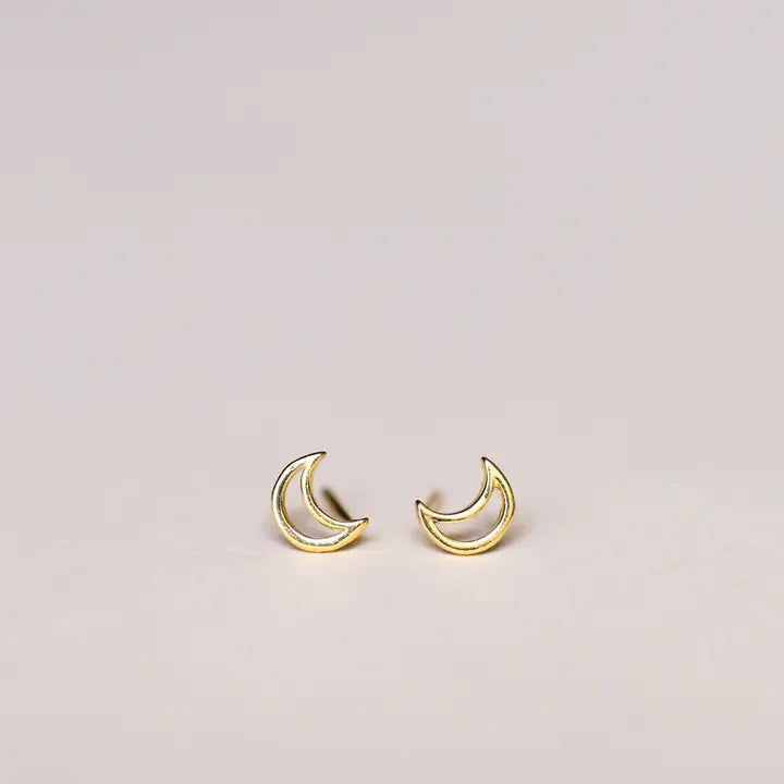 Minimalist Moon Earrings