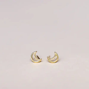 Minimalist Moon Earrings