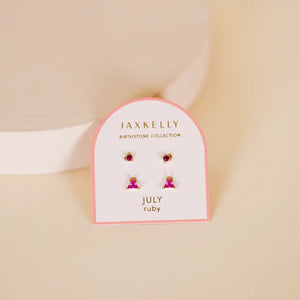 Birthstone Stud Earrings