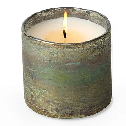 Artisan Blown Glass Tumbler Candle