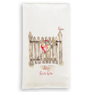 Love Lives Here Kitchen Towel