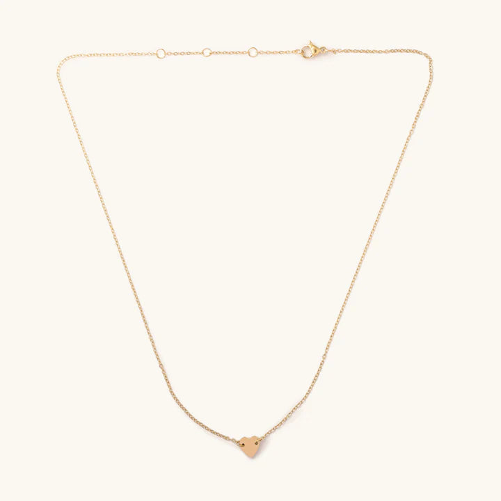 Lucy Gold Heart Necklace