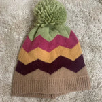 Chevron Pom Pom Beanie