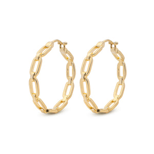 Paperclip Everyday Hoop Earrings