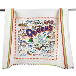 Whimsical Geography Dish Towels