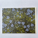 Blue Flower Thank You Card