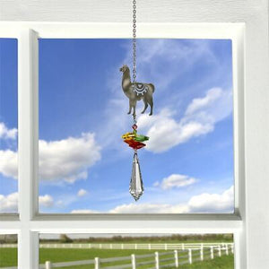 Llama Crystal Suncatcher