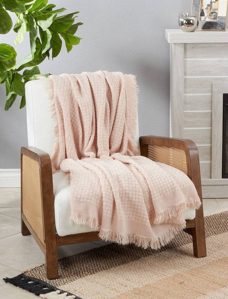 Waffle Weave Throw Blanket