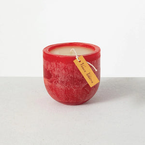 Cranberry Large Goblet Timber Candle