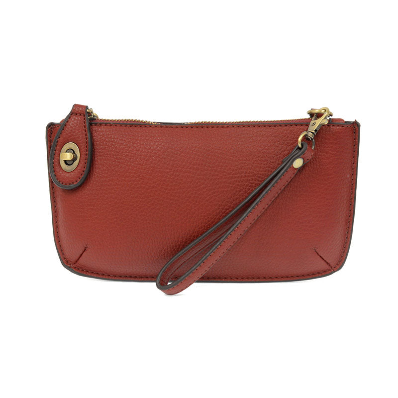 Kate Garnet Vegan Leather Mini Clutch