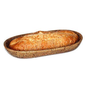 Oval Bread Basket - Antique Brown - Blue Rooster Trading