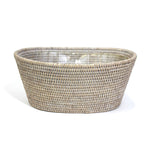 Oval Planter - White Wash