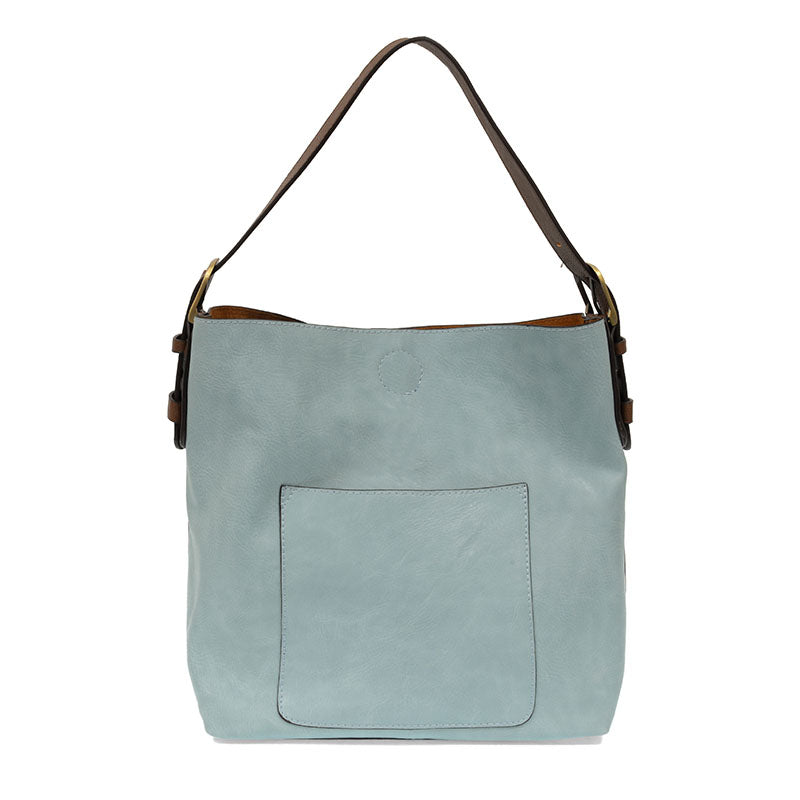 Classic Blue Sugar Hobo Coffee Vegan Leather Handbag