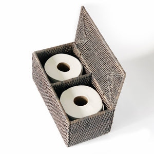 Double Toilet Paper Holder - Antique Brown – Saffron Trading Company